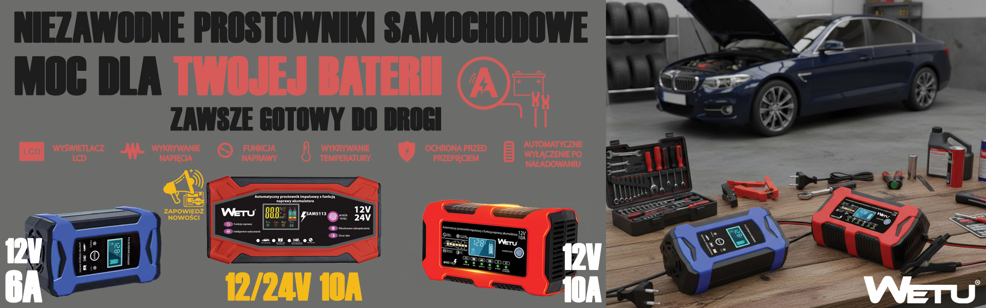 prostowniki wetu